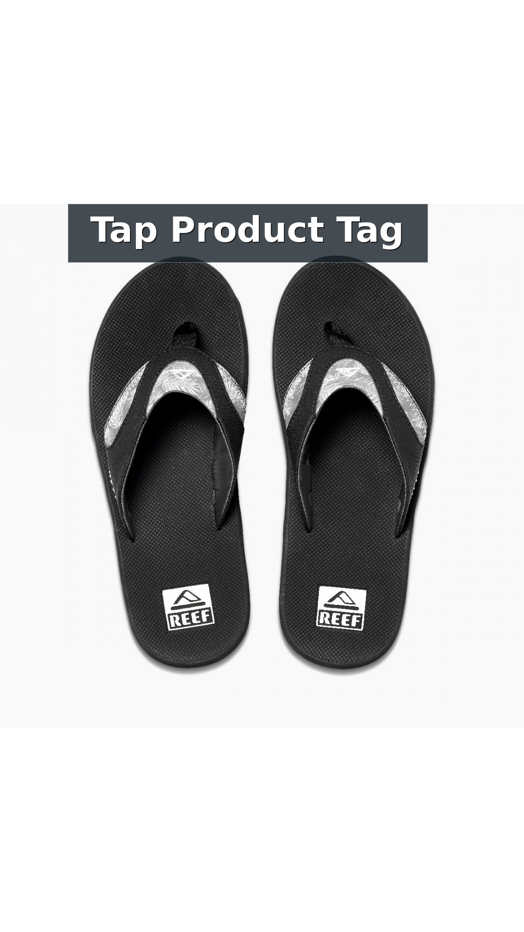 Reef Fanning Men's Comfort Beach Sandals style detail 12: Tap Product Tag
