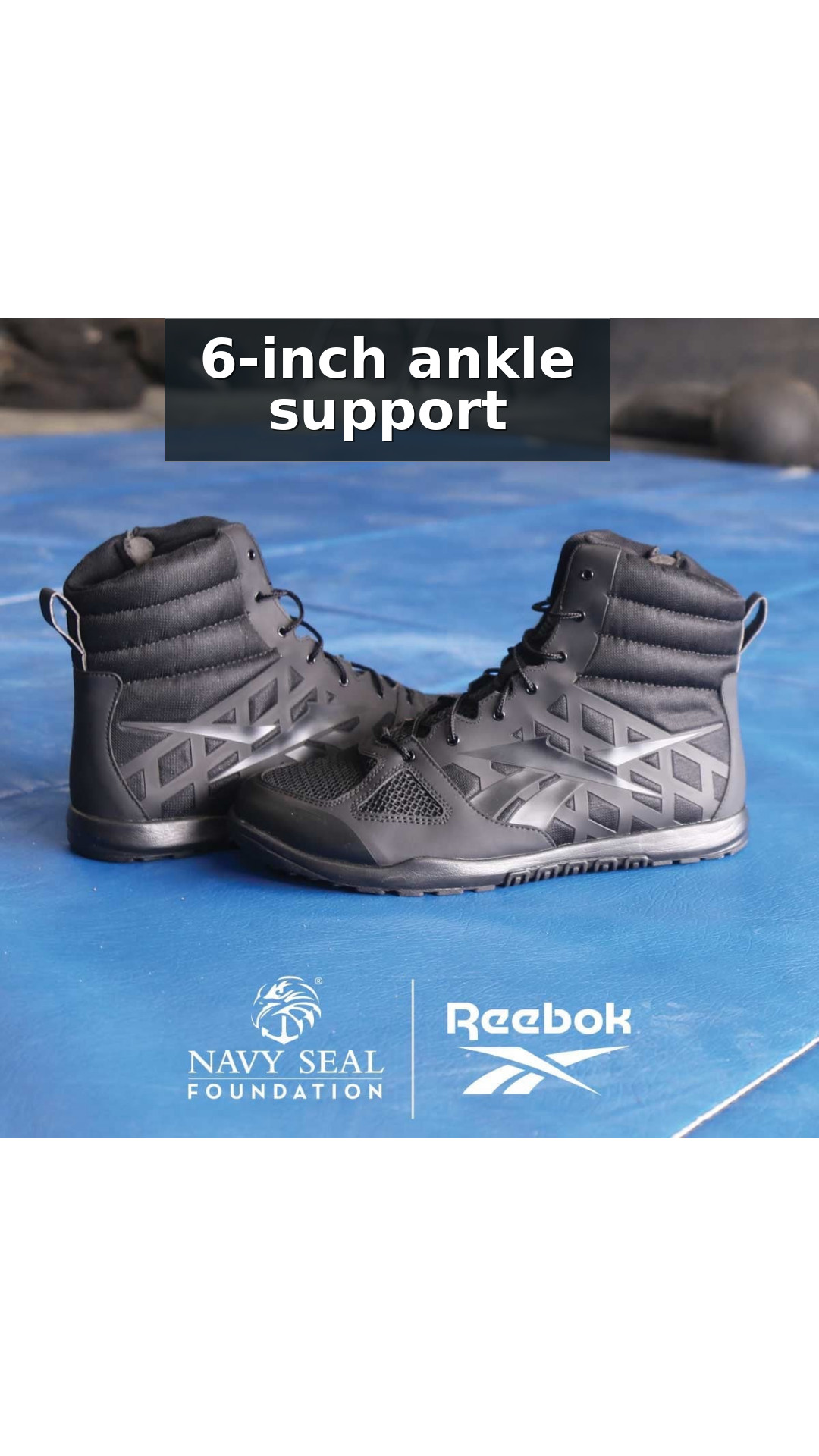 Reebok Men's Nano 6 Inch Tactical Boot - TAA Compliant Soft Toe Shoe style detail 3: 6-inch ankle support