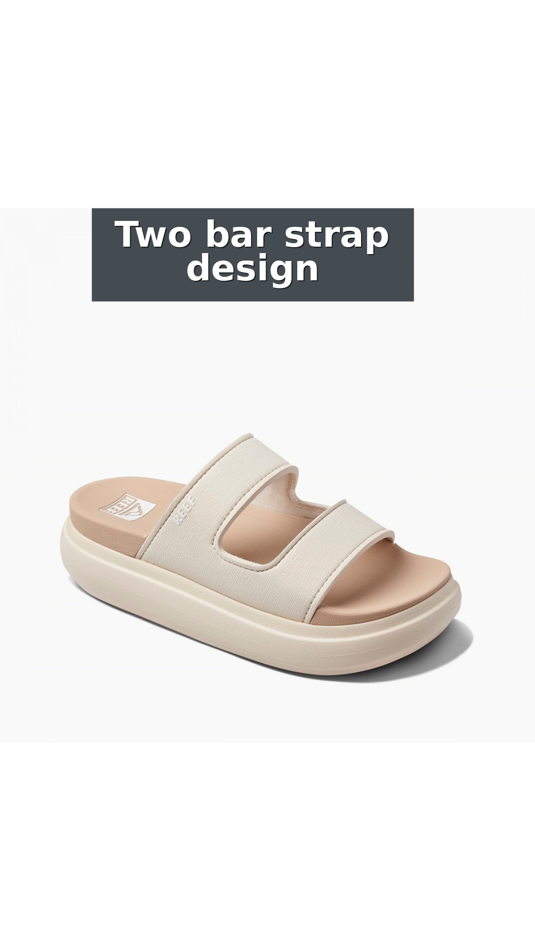 Reef Cushion Bondi 2 Bar Women's Comfort Sandals style detail 3: Two bar strap design