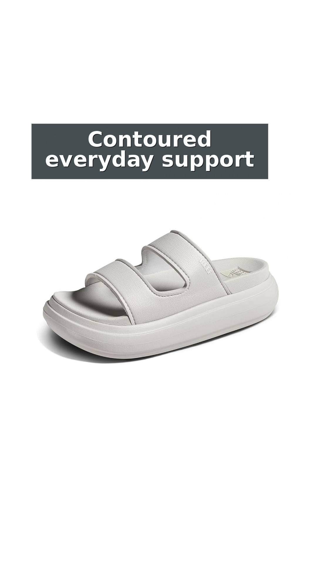 Reef Cushion Bondi 2 Bar Women's Comfort Sandals style detail 4: Contoured everyday support