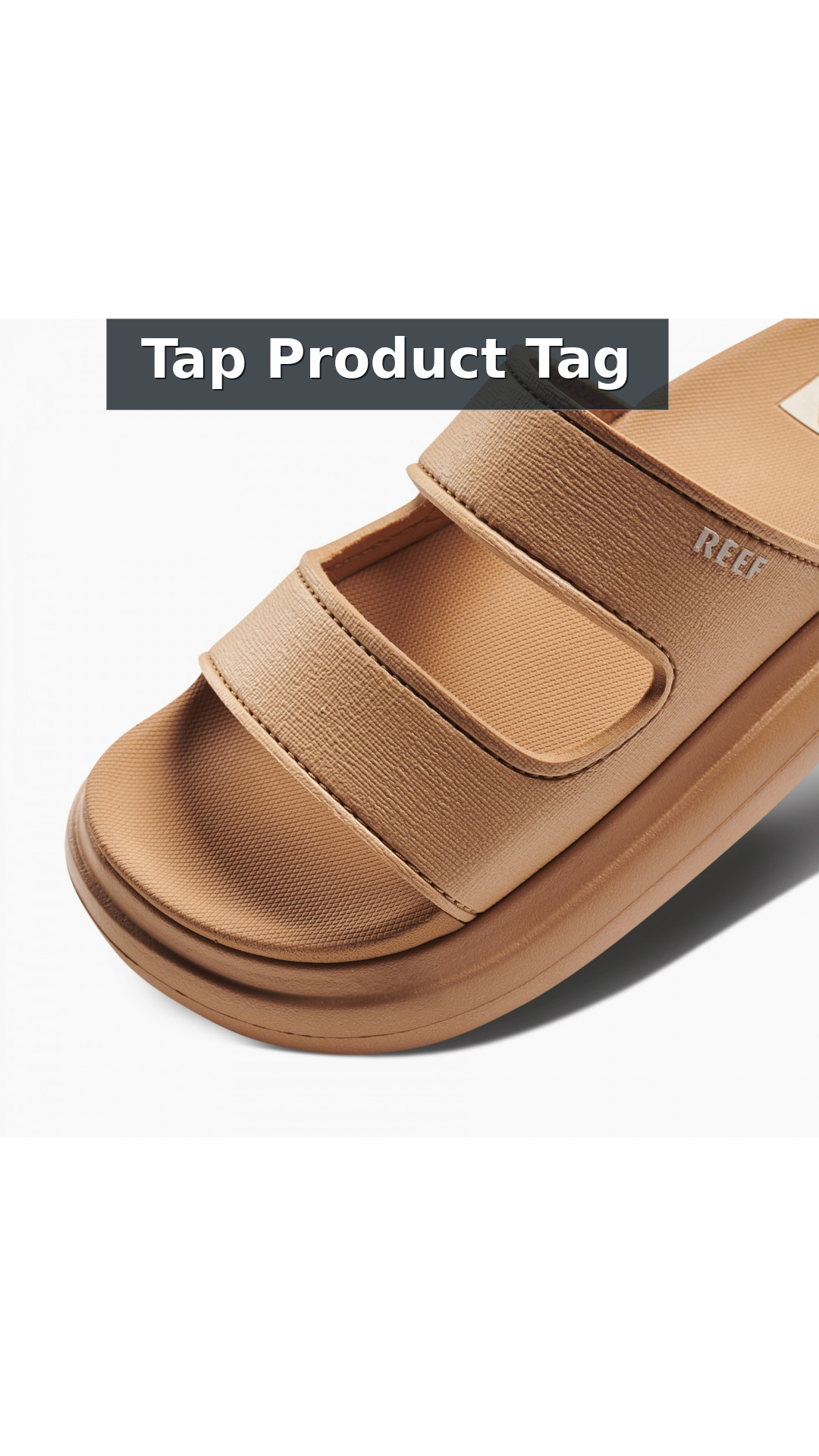Reef Cushion Bondi 2 Bar Women's Comfort Sandals style detail 12: Tap Product Tag