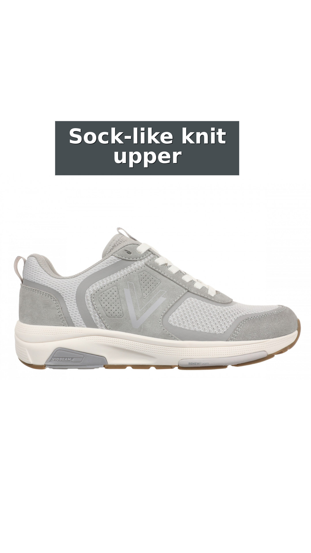 Vionic Walk Strider Knit - Women's Orthotic Arch Support Comfort Walking Shoes style detail 3: Sock-like knit upper