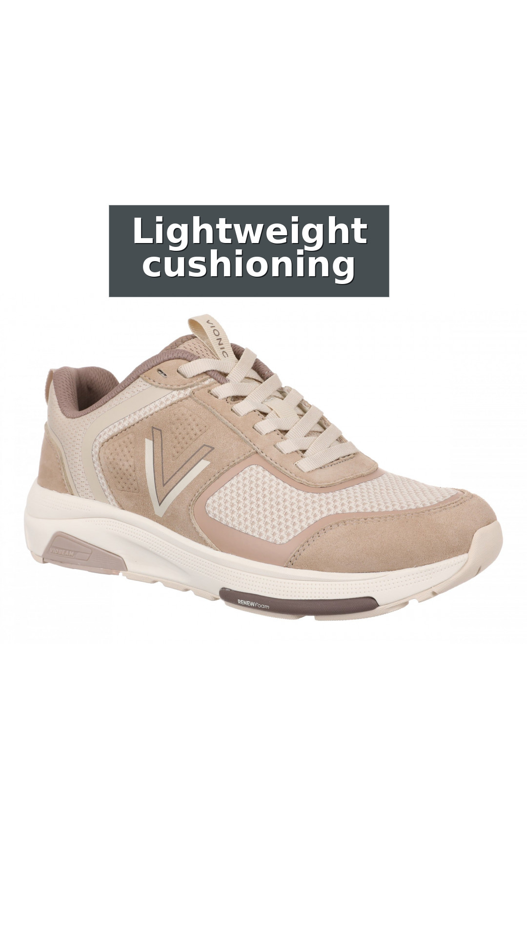 Vionic Walk Strider Knit - Women's Orthotic Arch Support Comfort Walking Shoes style detail 4: Lightweight cushioning