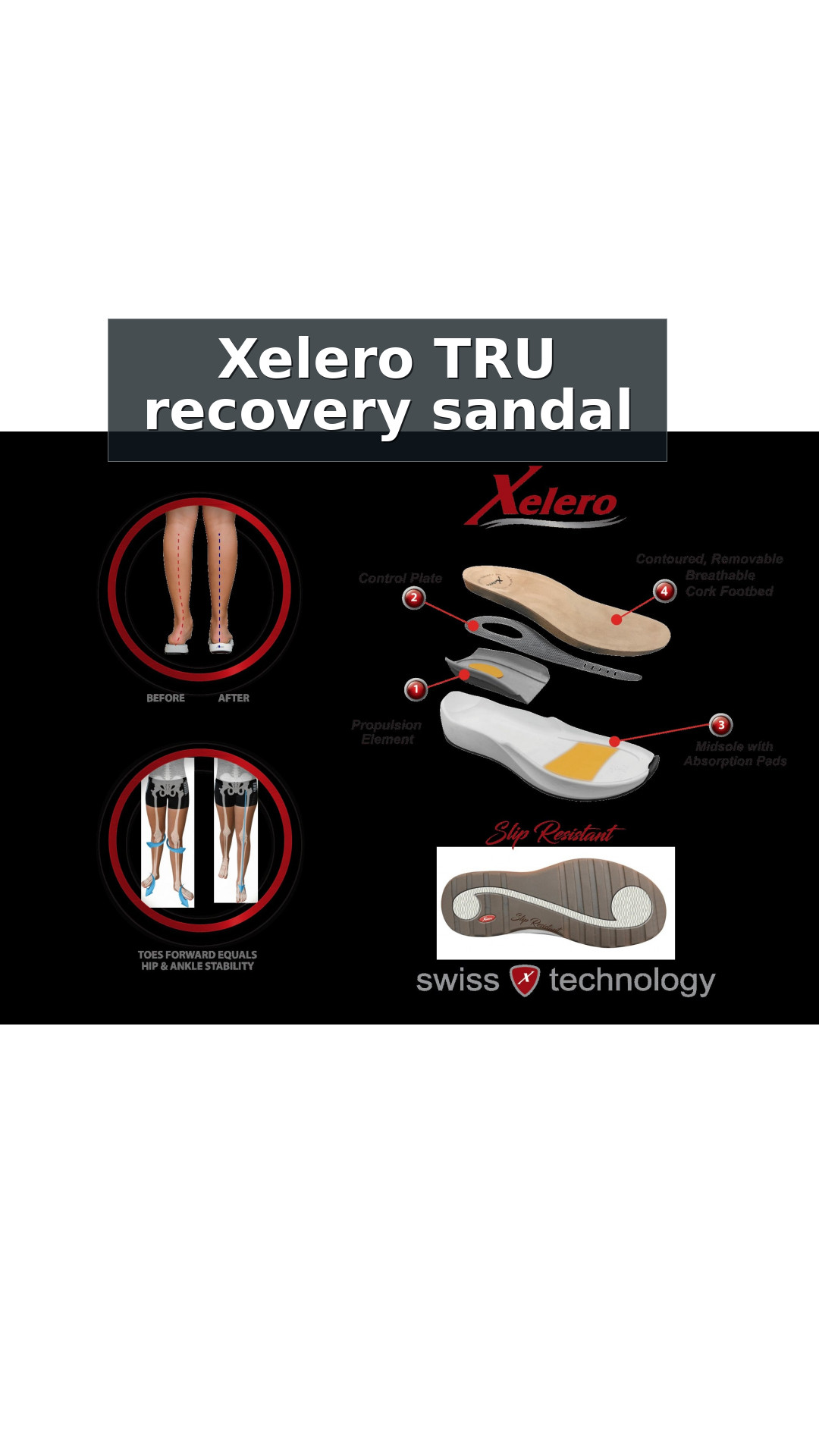 Explore Xelero TRU Sandal Recovery Support Women's Sandal style guide