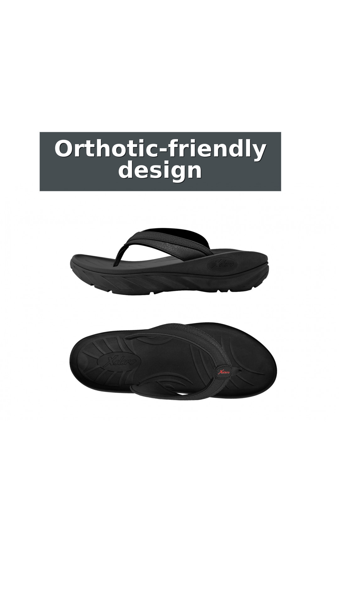 Xelero TRU Sandal Men's Sandal style detail 9: Orthotic-friendly design
