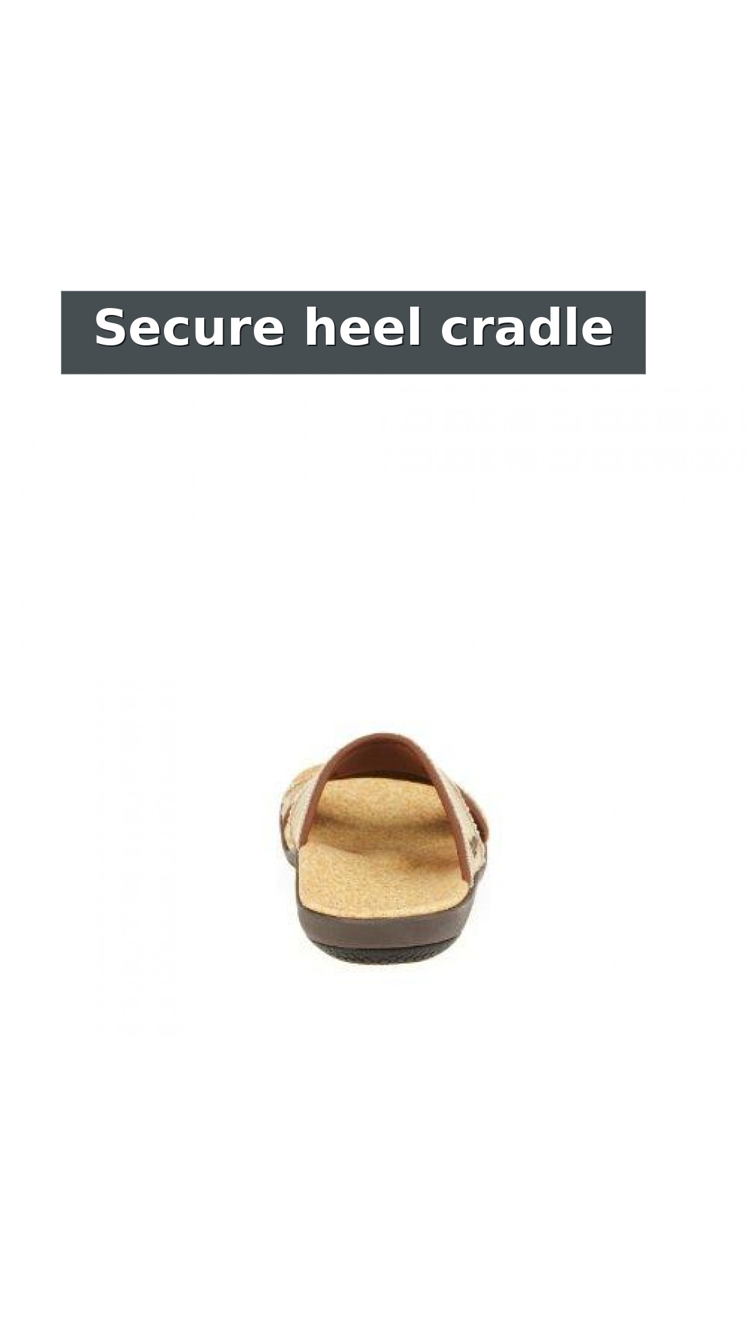 Spenco Kholo Slide Women's Sandals style detail 8: Secure heel cradle