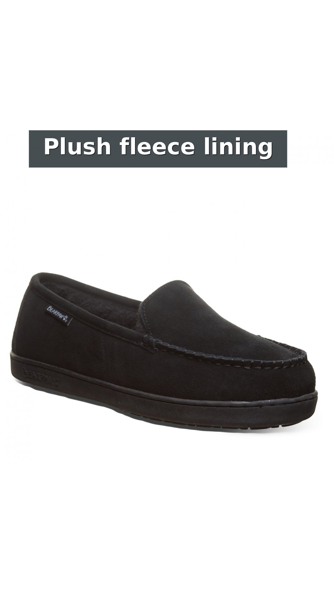Bearpaw Brian Men's Slippers - Comfort Indoor Footwear style detail 2: Plush fleece lining