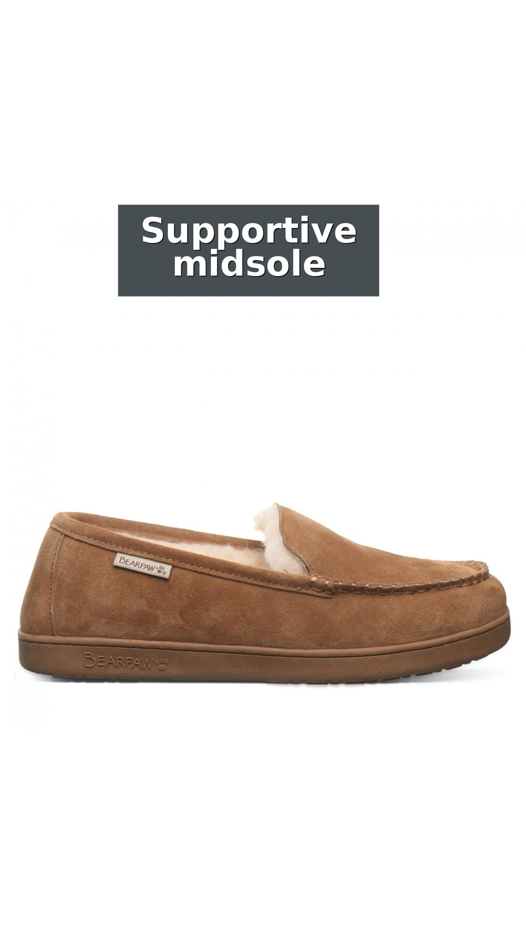 Bearpaw Brian Men's Slippers - Comfort Indoor Footwear style detail 8: Supportive midsole cushioning