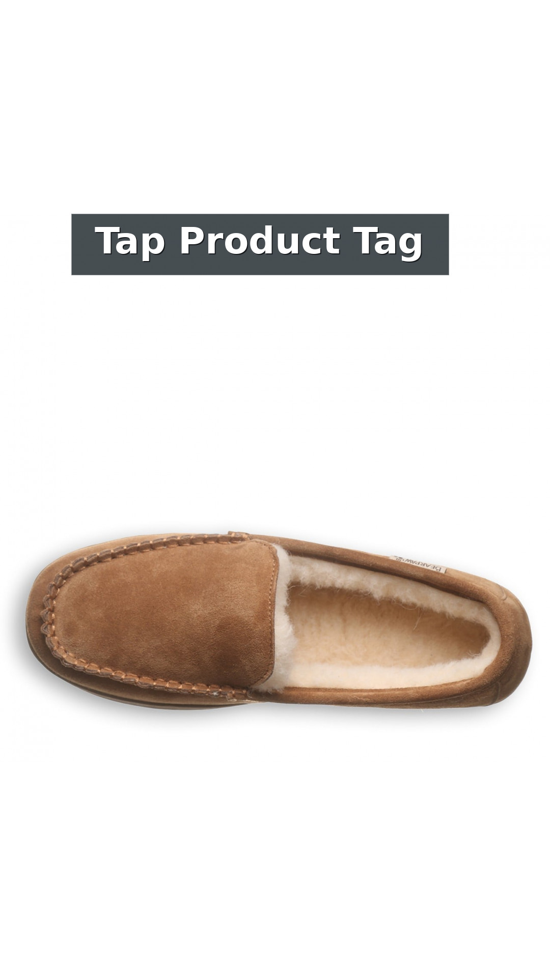 Bearpaw Brian Men's Slippers - Comfort Indoor Footwear style detail 12: Tap Product Tag