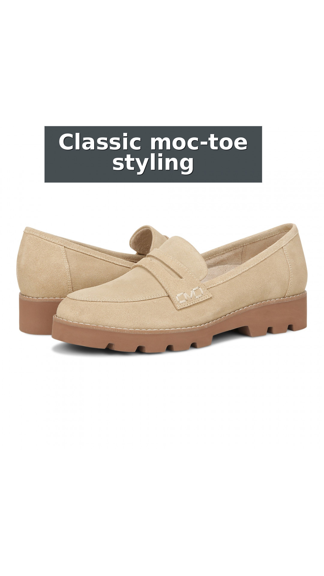 Vionic Cheryl II Women's Slip On Loafer Moc Casual Shoes style detail 7: Classic moc-toe styling