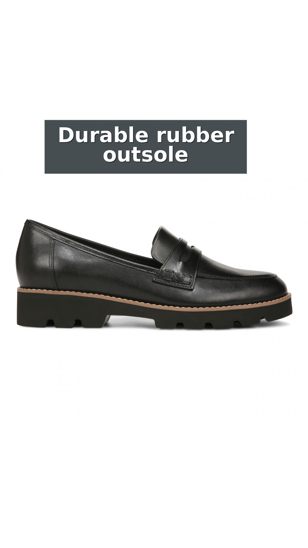 Vionic Cheryl II Women's Slip On Loafer Moc Casual Shoes style detail 10: Durable rubber outsole