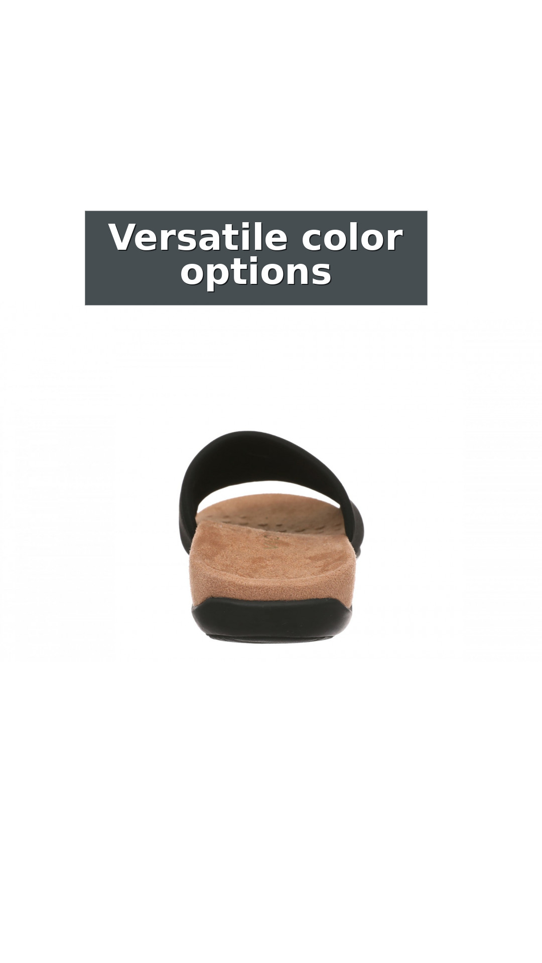Vionic Renie Knit Women's Orthotic Slide Sandal - Stretch Knit Comfort Support style detail 11: Versatile color options