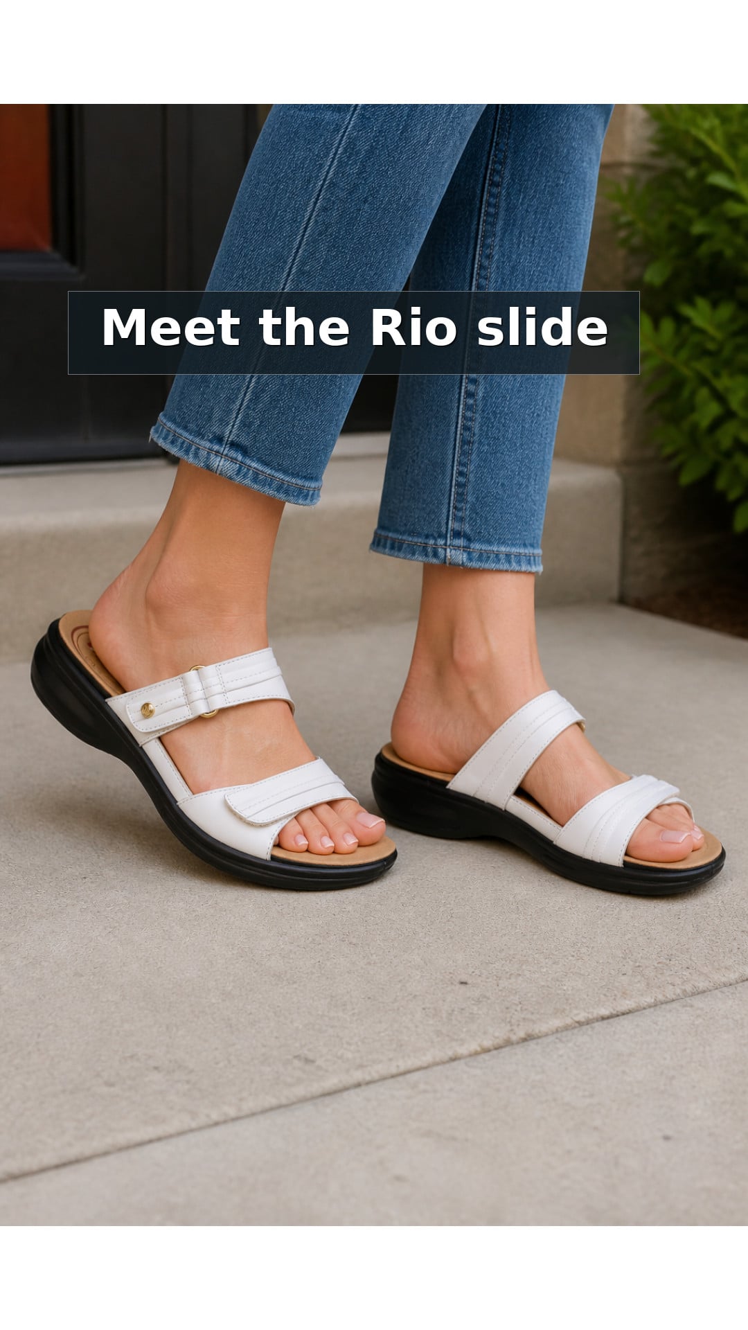 Explore Revere Rio Removable Comfort Insert Adjustable Support Women's Slide style guide