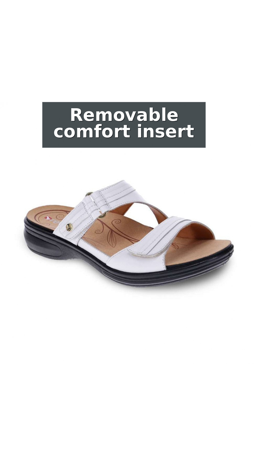 Revere Rio Removable Comfort Insert Adjustable Support Women's Slide style detail 2: Removable comfort insert