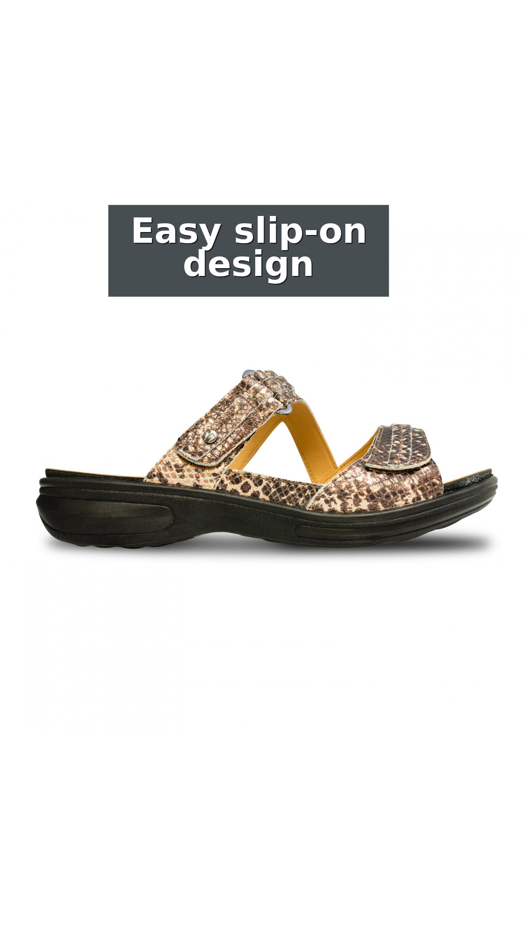 Revere Rio Removable Comfort Insert Adjustable Support Women's Slide style detail 8: Easy slip-on design