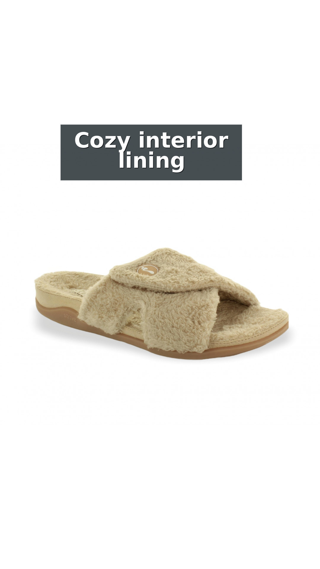 Strive Zoey Women's Relaxing Comfort Orthotic Slippers style detail 4: Cozy interior lining