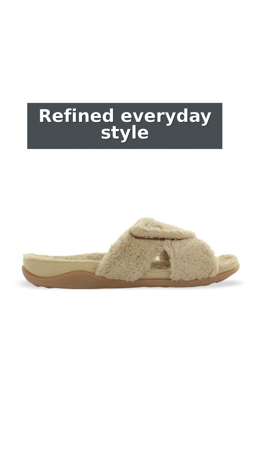 Strive Zoey Women's Relaxing Comfort Orthotic Slippers style detail 10: Refined everyday style