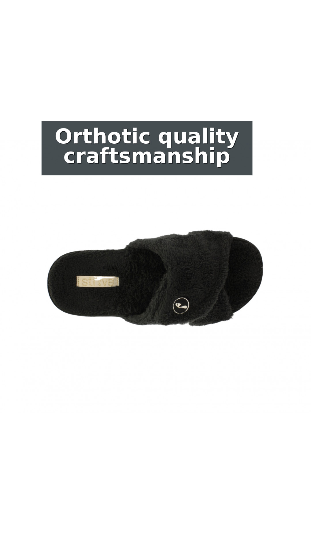 Strive Zoey Women's Relaxing Comfort Orthotic Slippers style detail 11: Orthotic quality craftsmanship