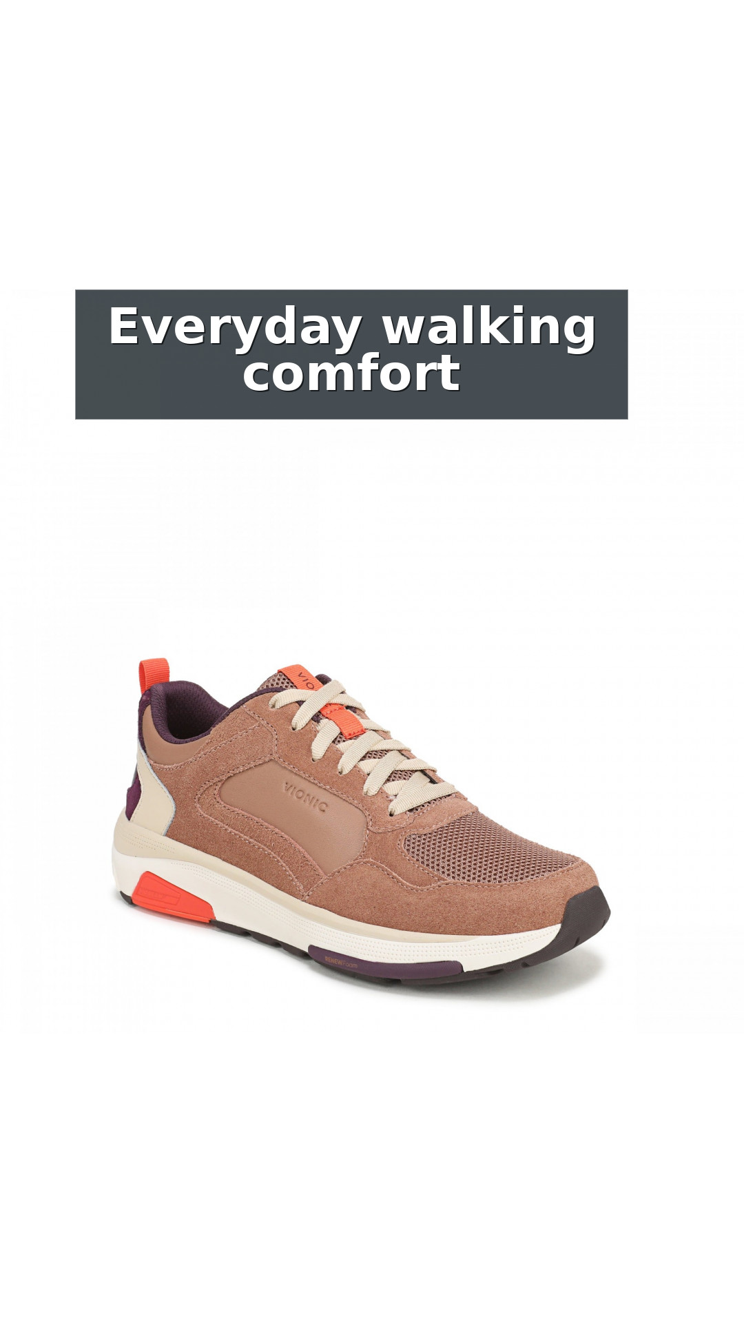 Vionic Walk Strider Weekender Women's Sneaker style detail 2: Everyday walking comfort