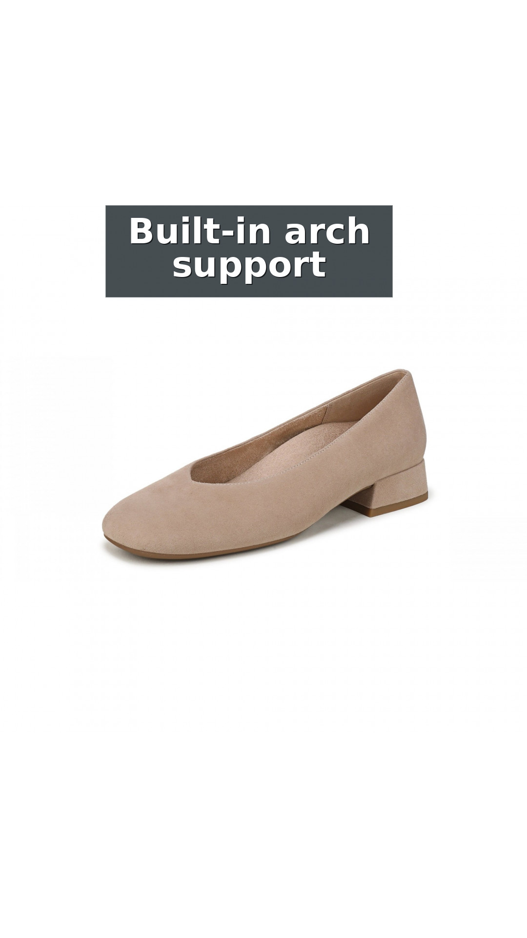 Vionic Petra Women's Ballet Flats style detail 2: Built-in arch support