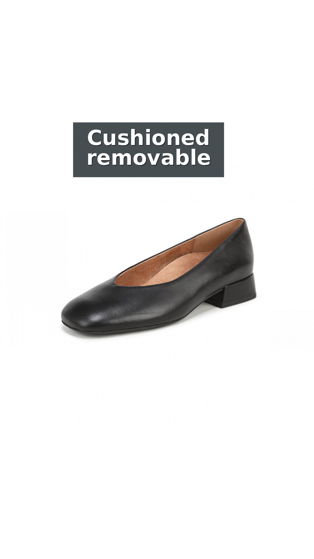 Vionic Petra Women's Ballet Flats style detail 3: Cushioned removable footbed