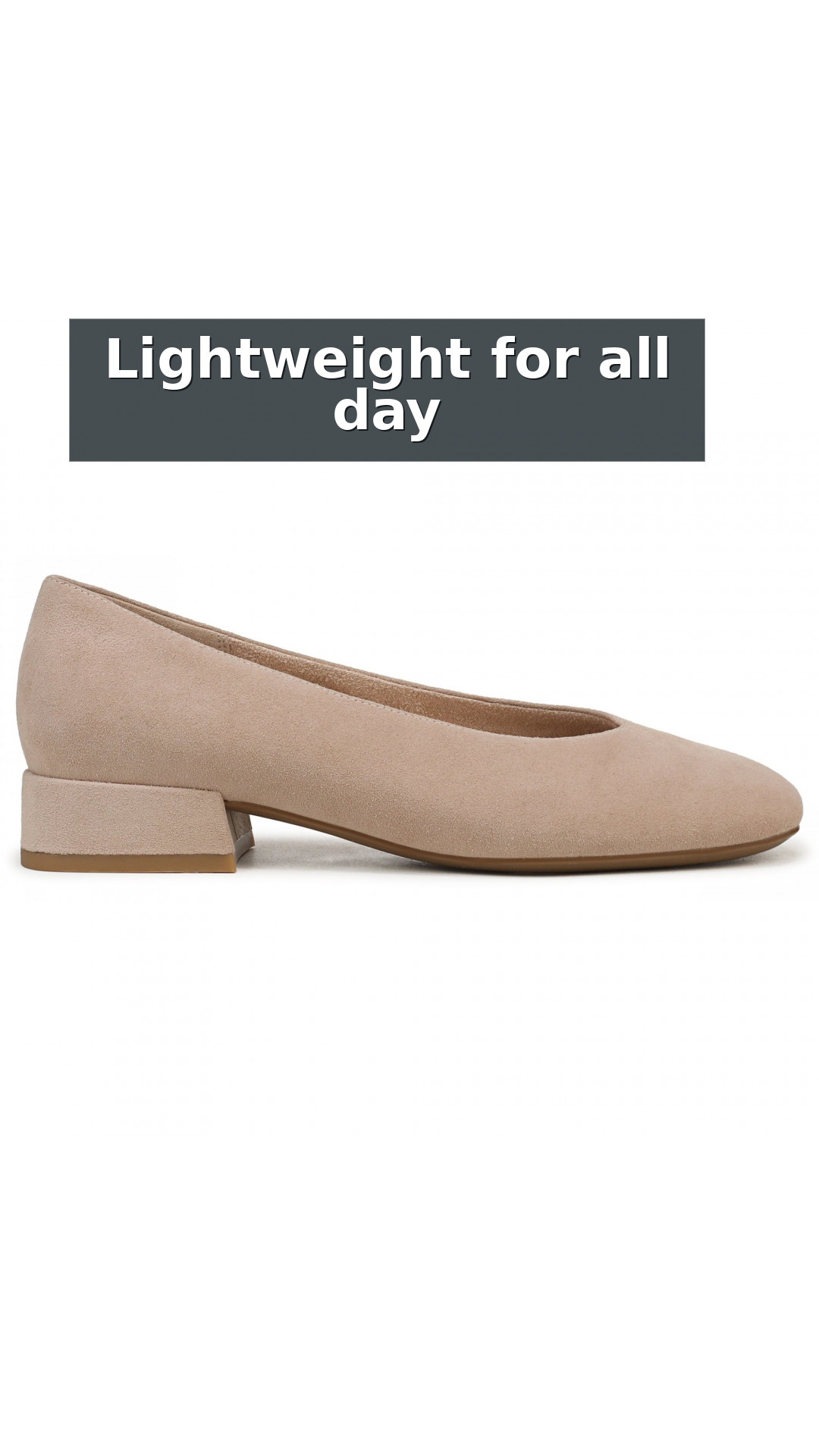 Vionic Petra Women's Ballet Flats style detail 6: Lightweight for all day