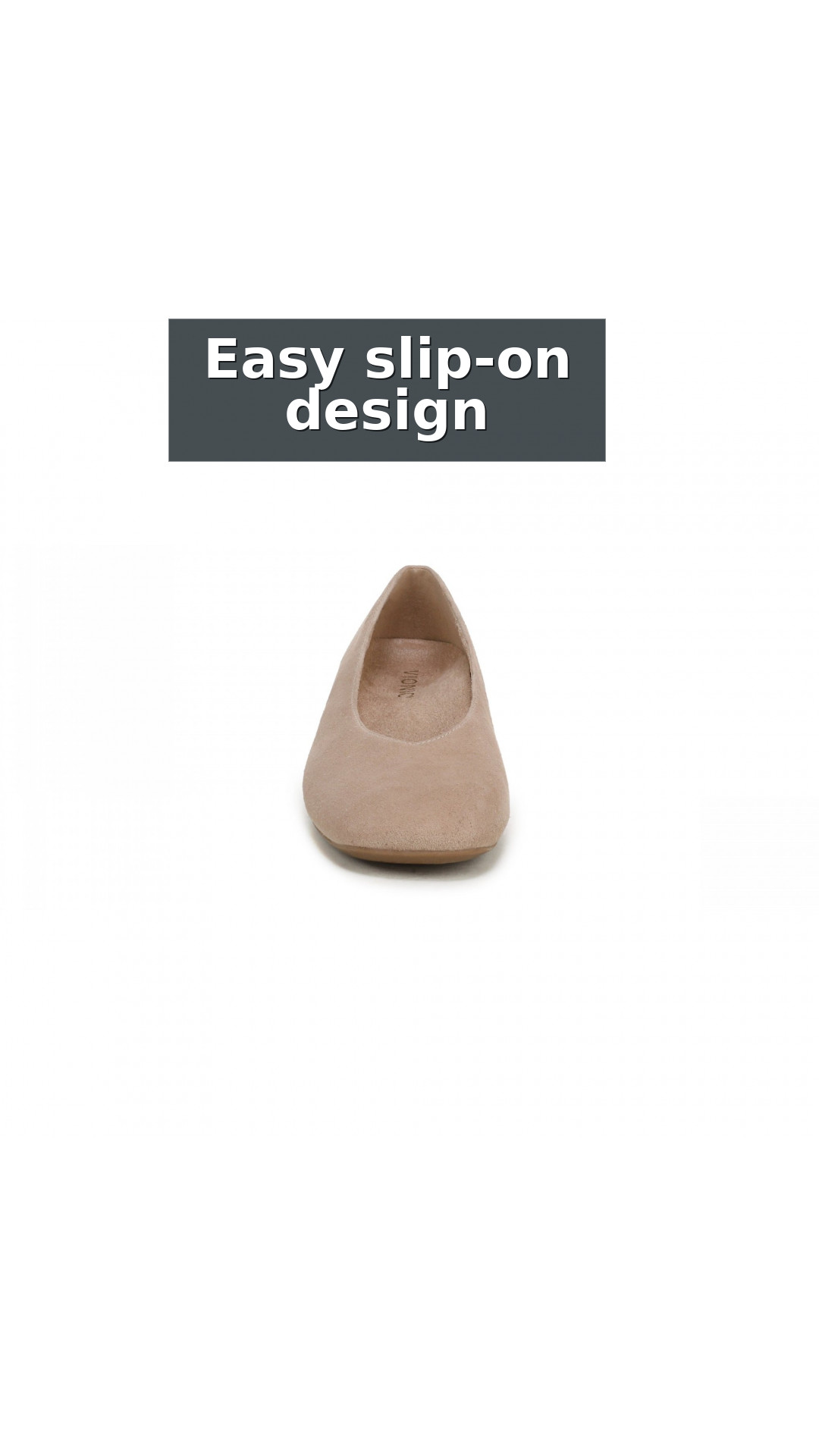 Vionic Petra Women's Ballet Flats style detail 8: Easy slip-on design