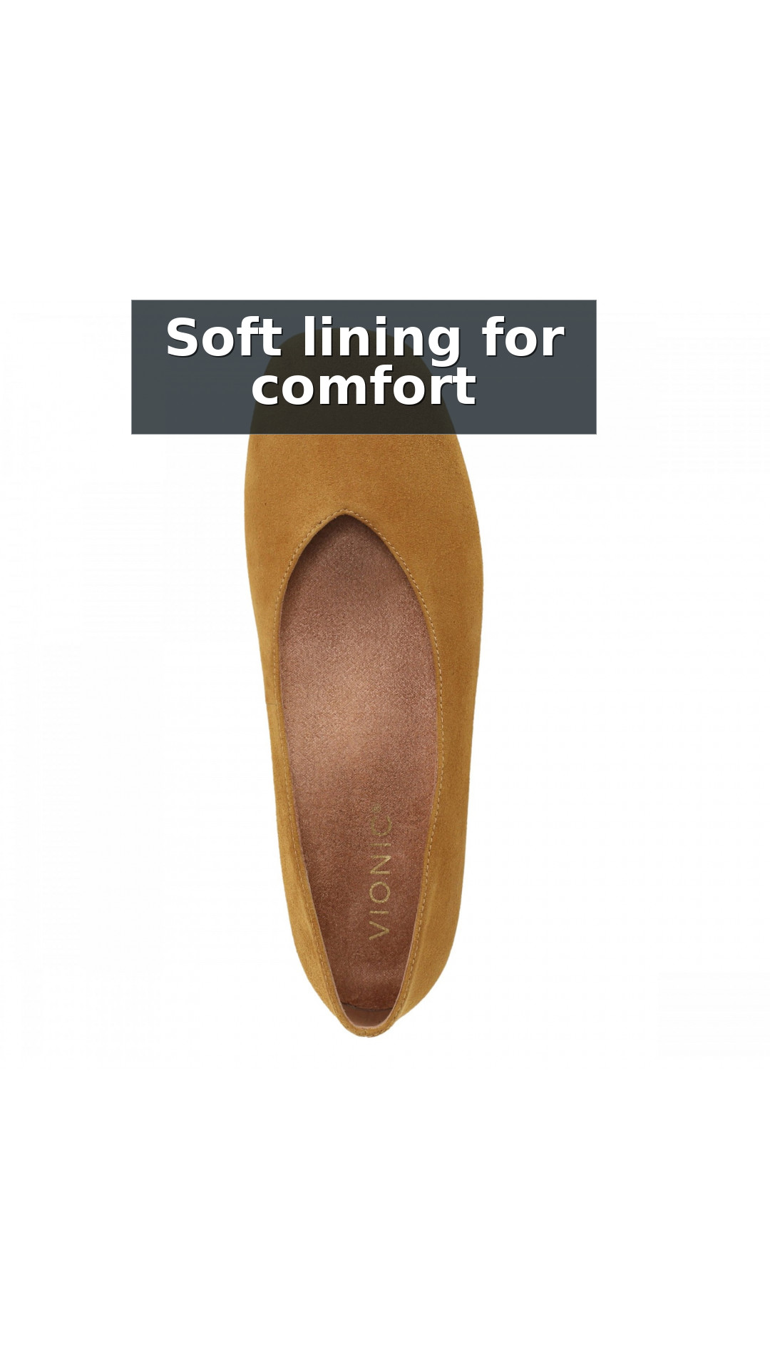 Vionic Petra Women's Ballet Flats style detail 11: Soft lining for comfort
