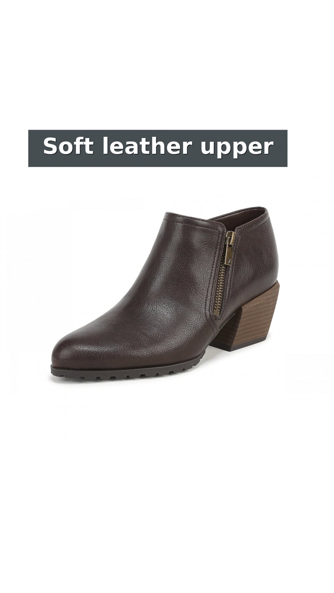 Vionic Blaine Women's Boots style detail 4: Soft leather upper
