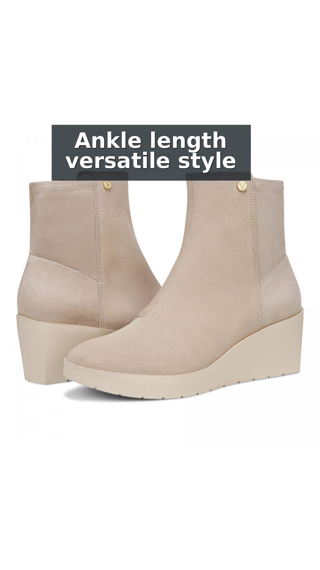 Vionic Skylar Women's Comfort Wedge Short Boot style detail 4: Ankle length versatile style