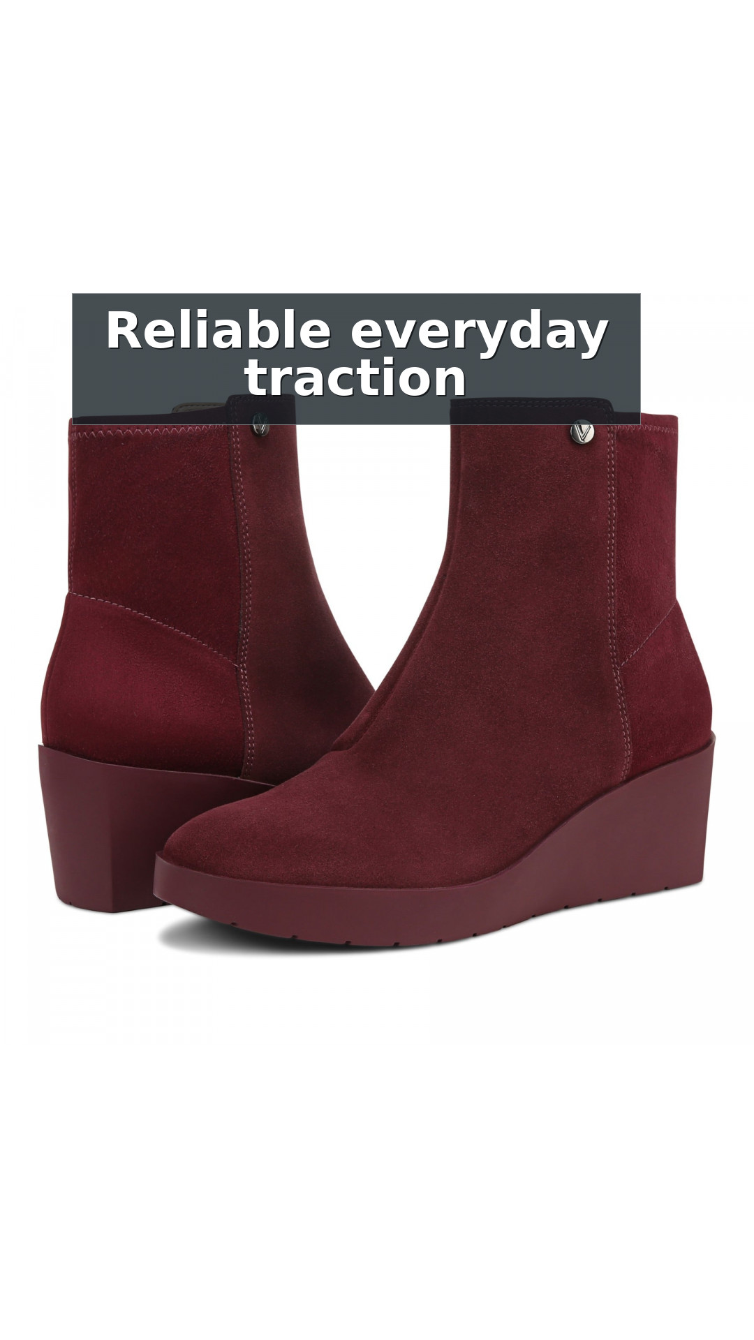 Vionic Skylar Women's Comfort Wedge Short Boot style detail 6: Reliable everyday traction