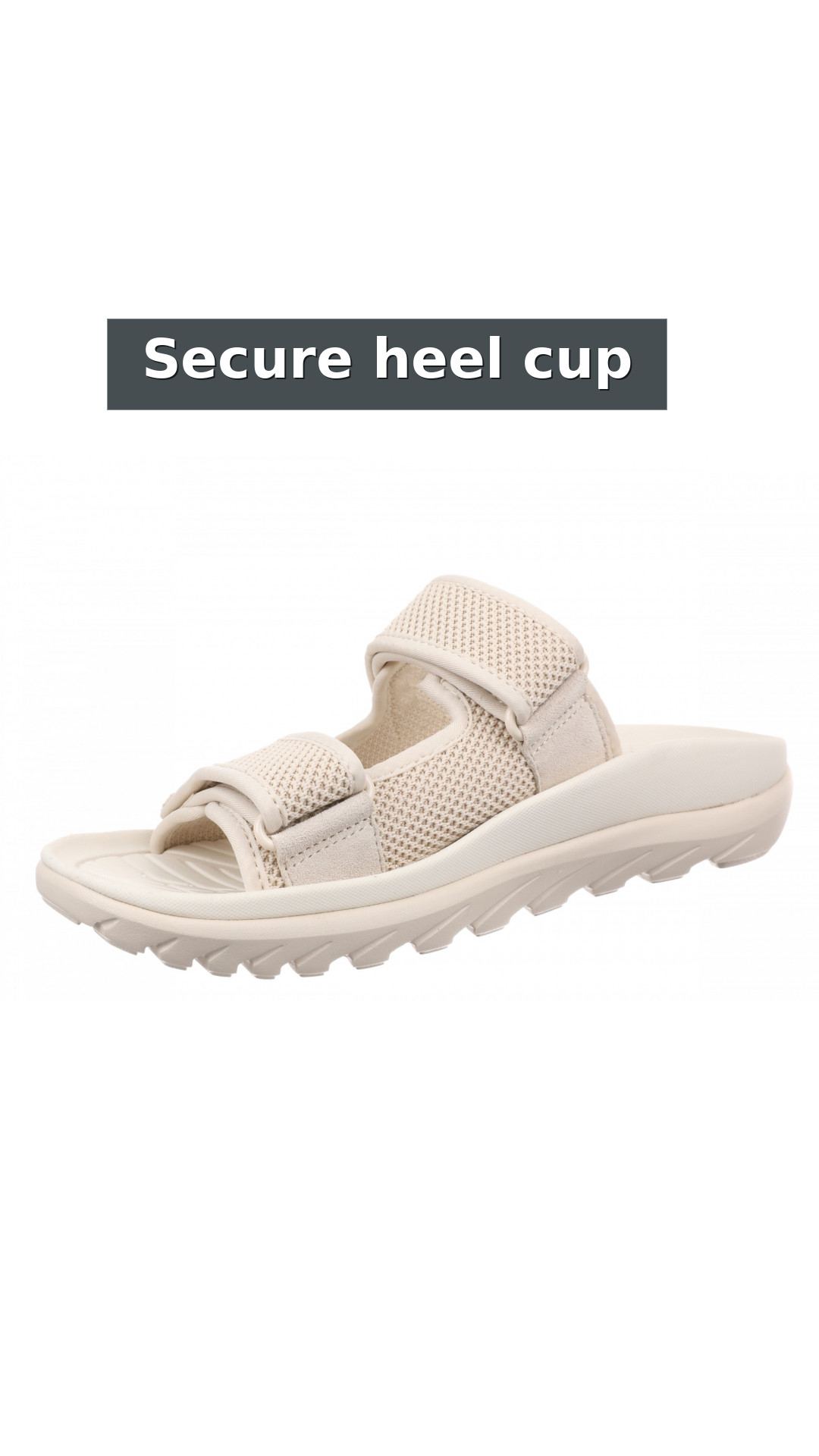 Vionic Hope Rx Women's Supportive Orthotic Slide Sandal with Arch Support style detail 6: Secure heel cup
