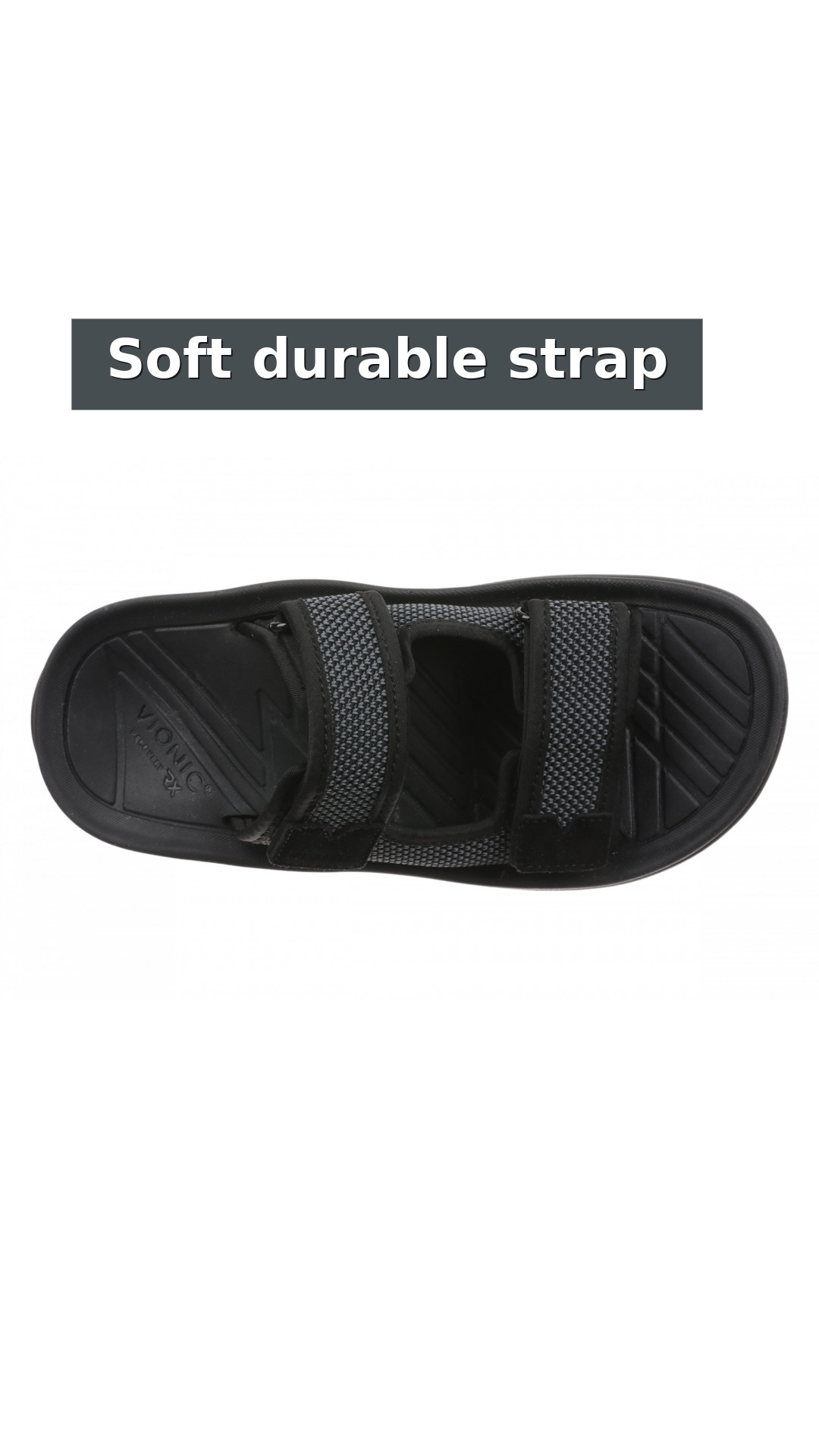 Vionic Hope Rx Women's Supportive Orthotic Slide Sandal with Arch Support style detail 8: Soft durable strap