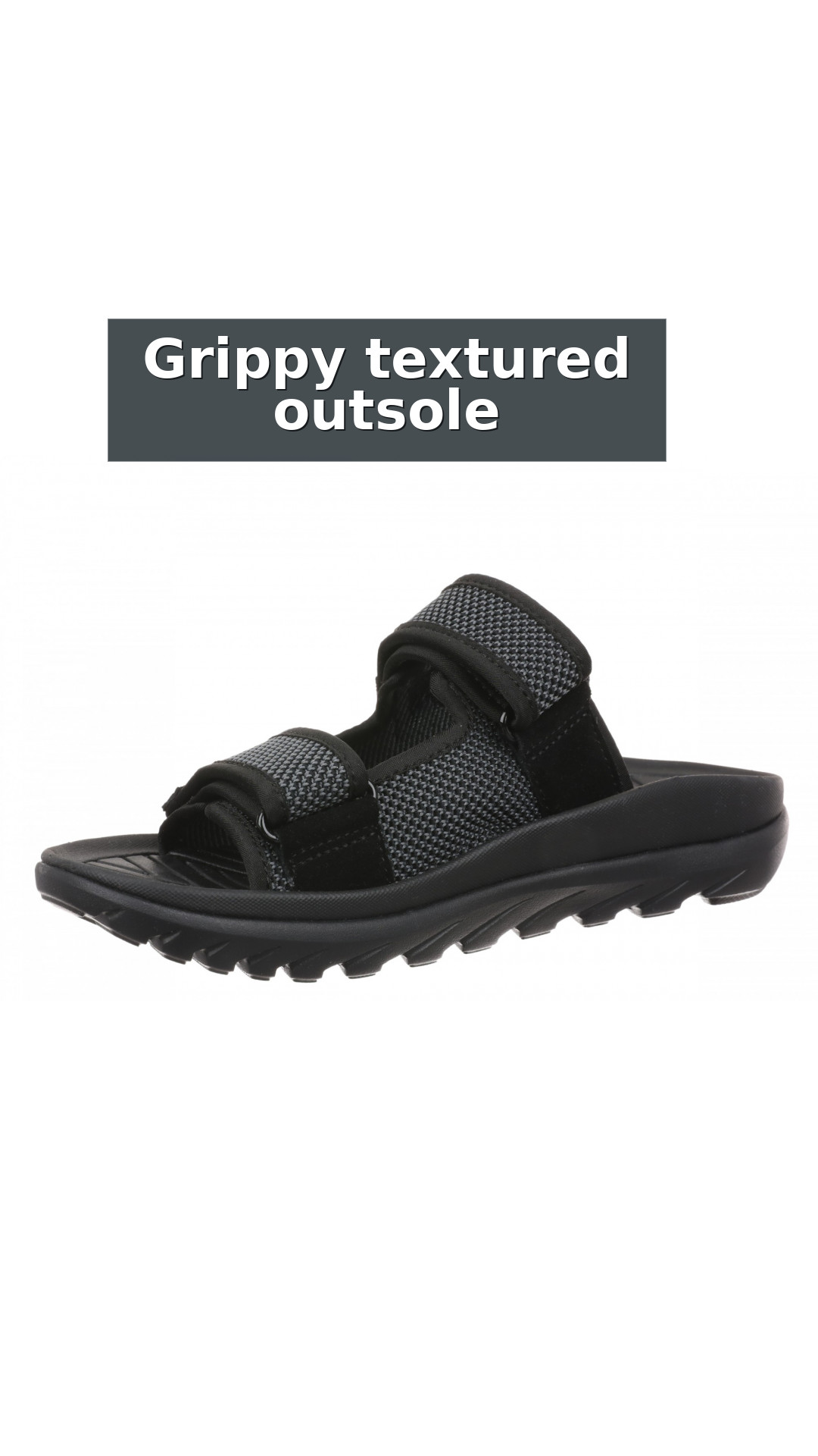 Vionic Hope Rx Women's Supportive Orthotic Slide Sandal with Arch Support style detail 9: Grippy textured outsole