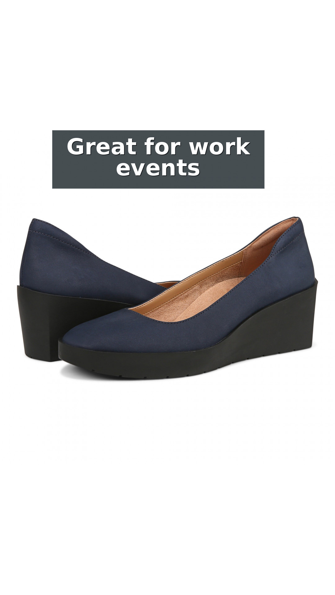 Vionic Sereno Women's Wedge Heel Comfort Pump style detail 6: Great for work events