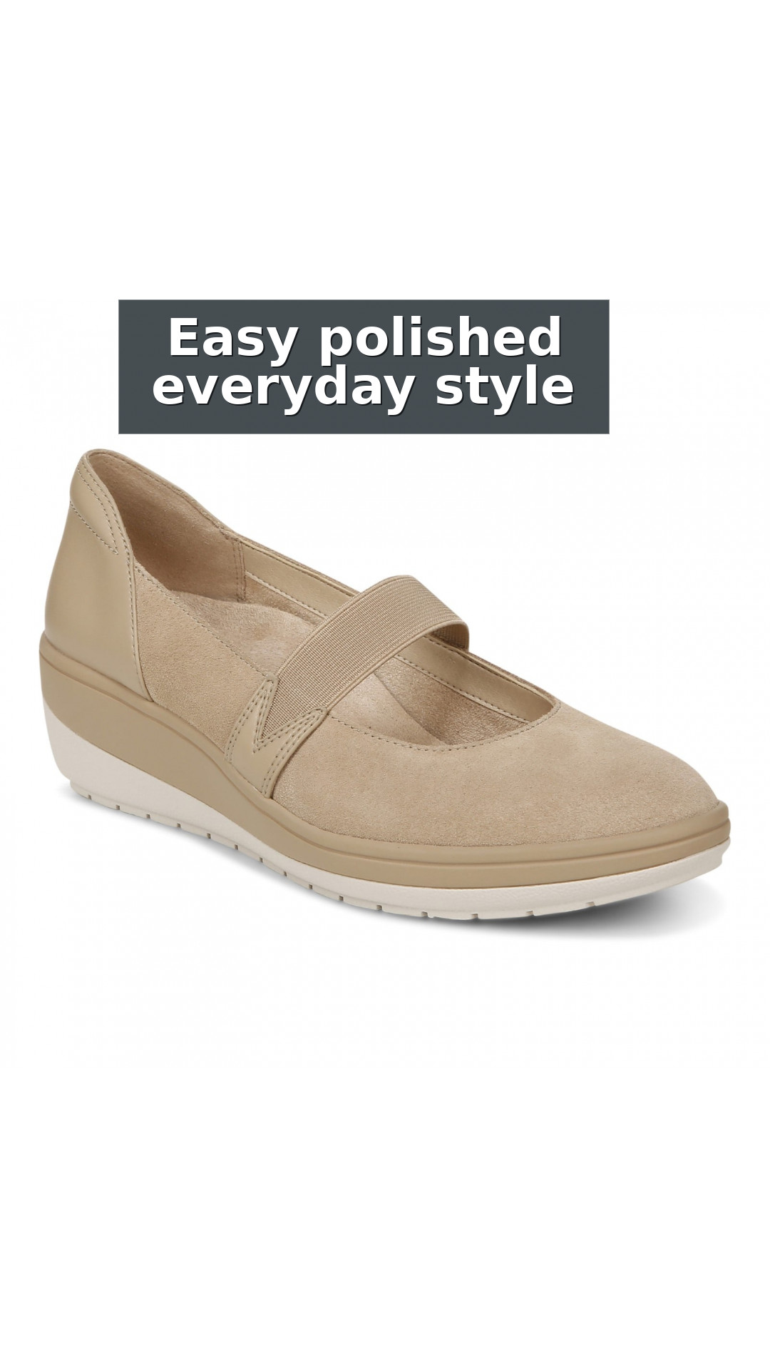Vionic Judie Women's Orthotic Mary Jane Wedge Casual Shoe style detail 3: Easy polished everyday style