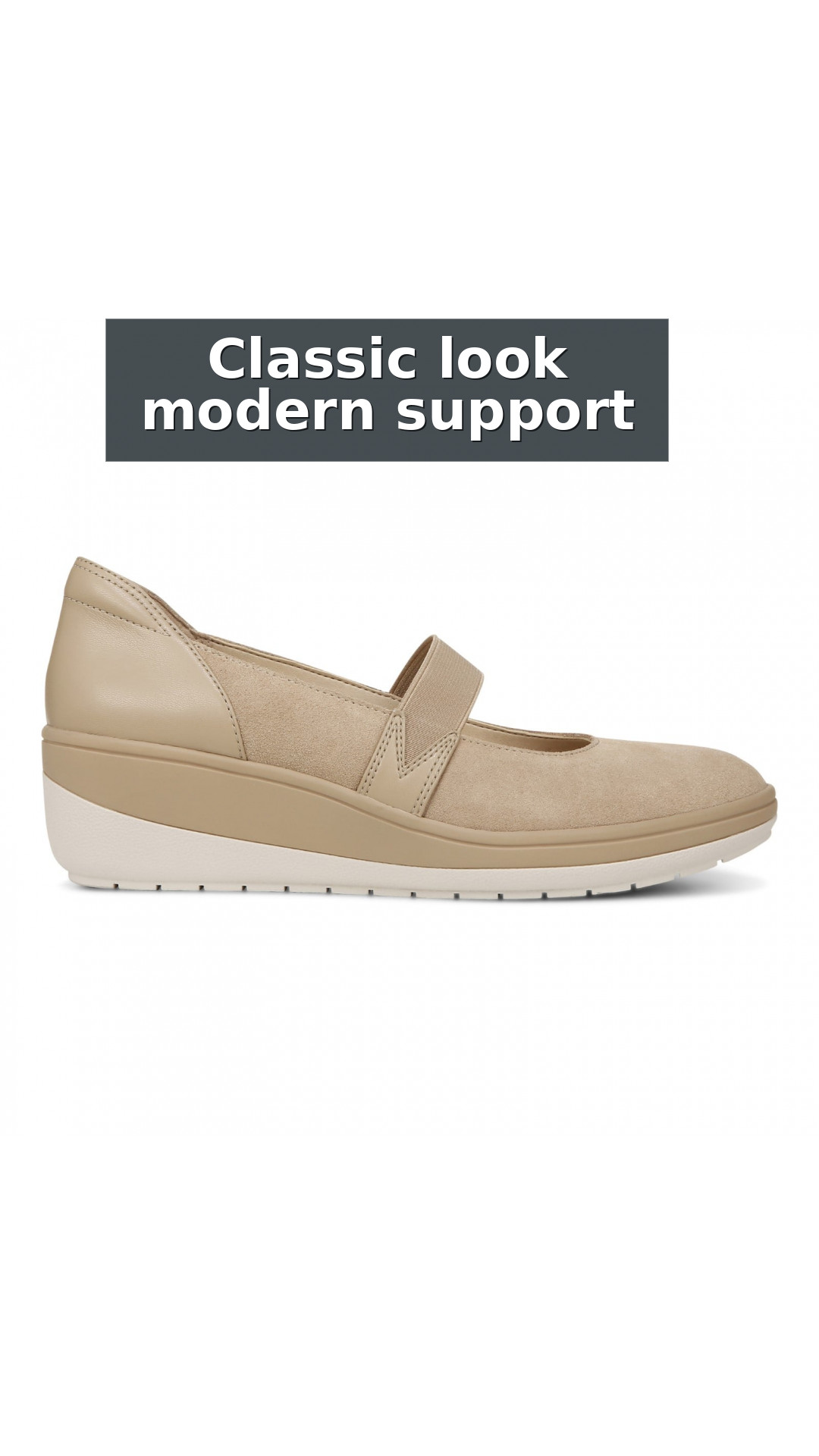 Vionic Judie Women's Orthotic Mary Jane Wedge Casual Shoe style detail 8: Classic look modern support