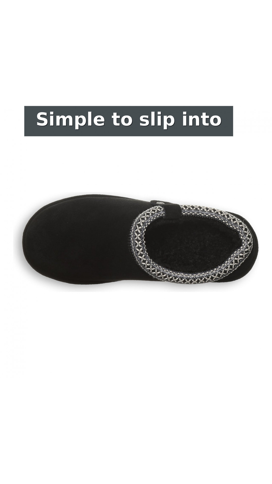 Bearpaw Calista Women's Easy On/Off Slippers style detail 7: Simple to slip into