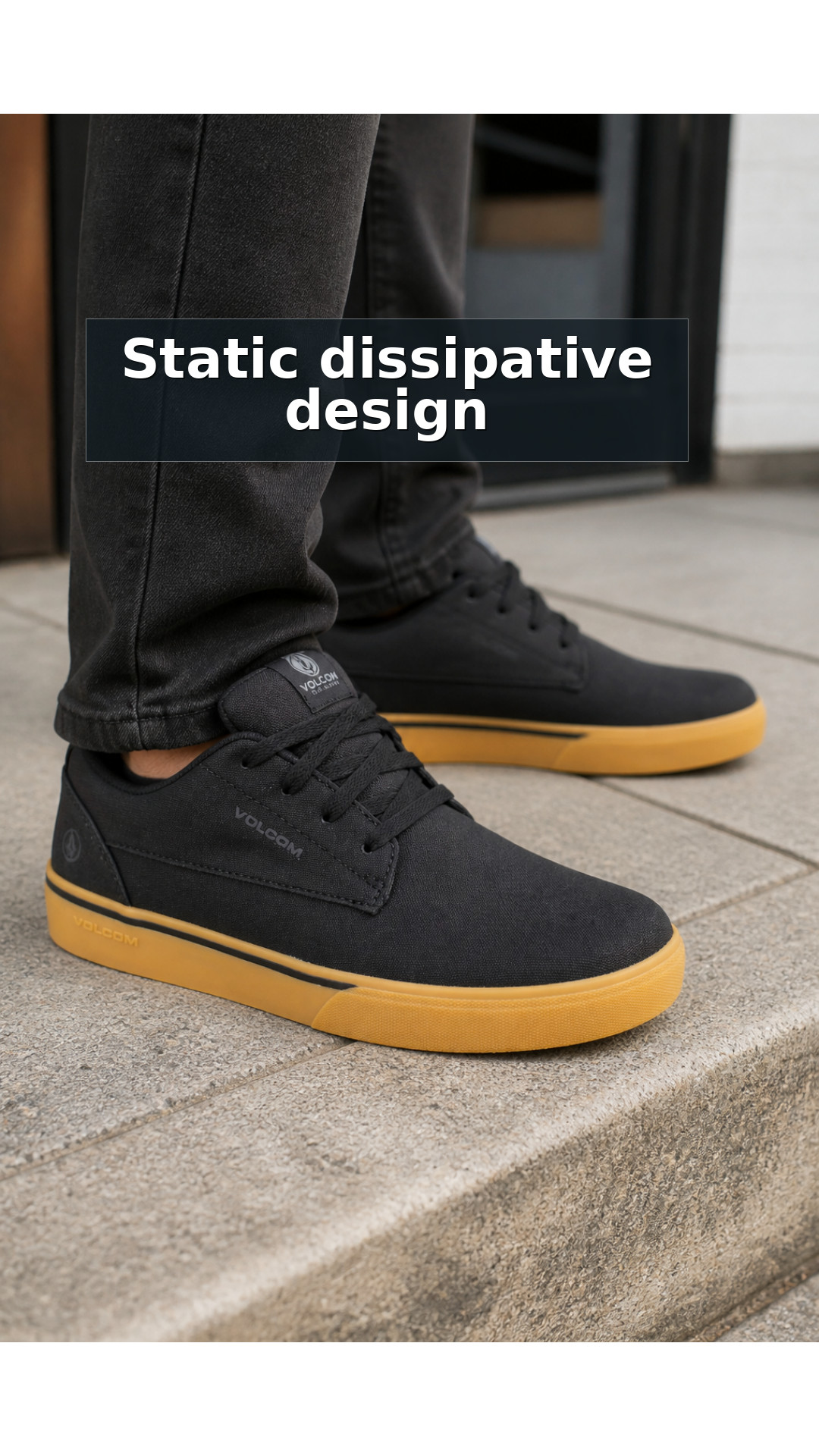 Volcom True Men's Composite Toe Slip Resistant SD10 Static Dissipative Work Shoe style detail 4: Static dissipative design