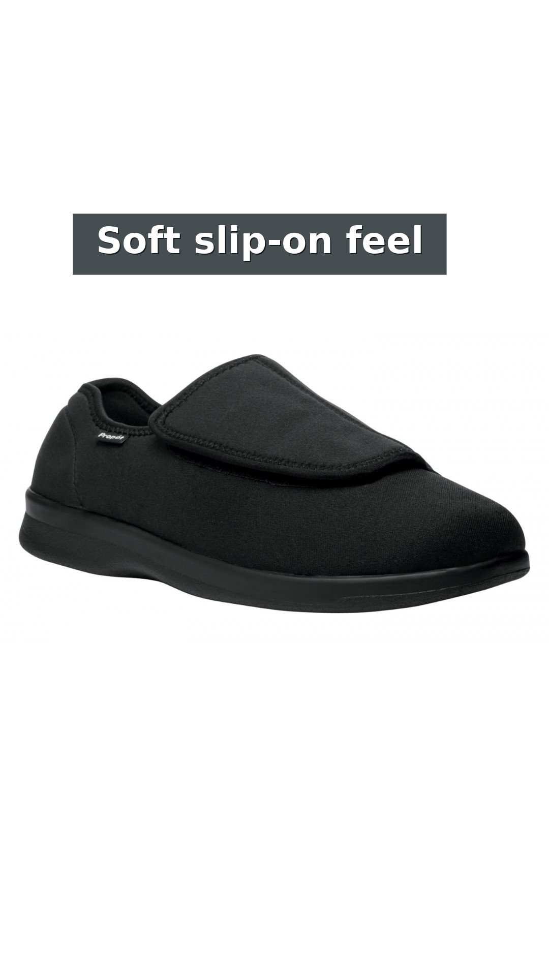 Propet Cush 'N Foot - Men's Orthopedic Stretchable A5500 Diabetic Shoes style detail 2: Soft slip-on feel