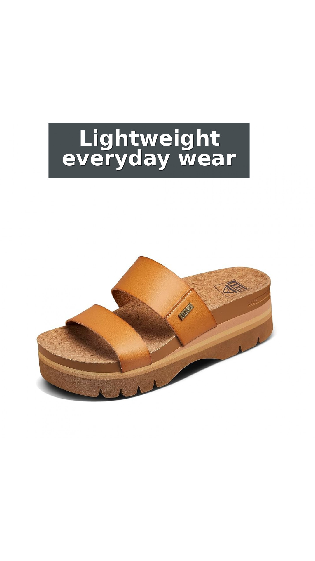 Reef Cushion Vista Hi 2.5 Women's Platform Sandals style detail 3: Lightweight everyday wear