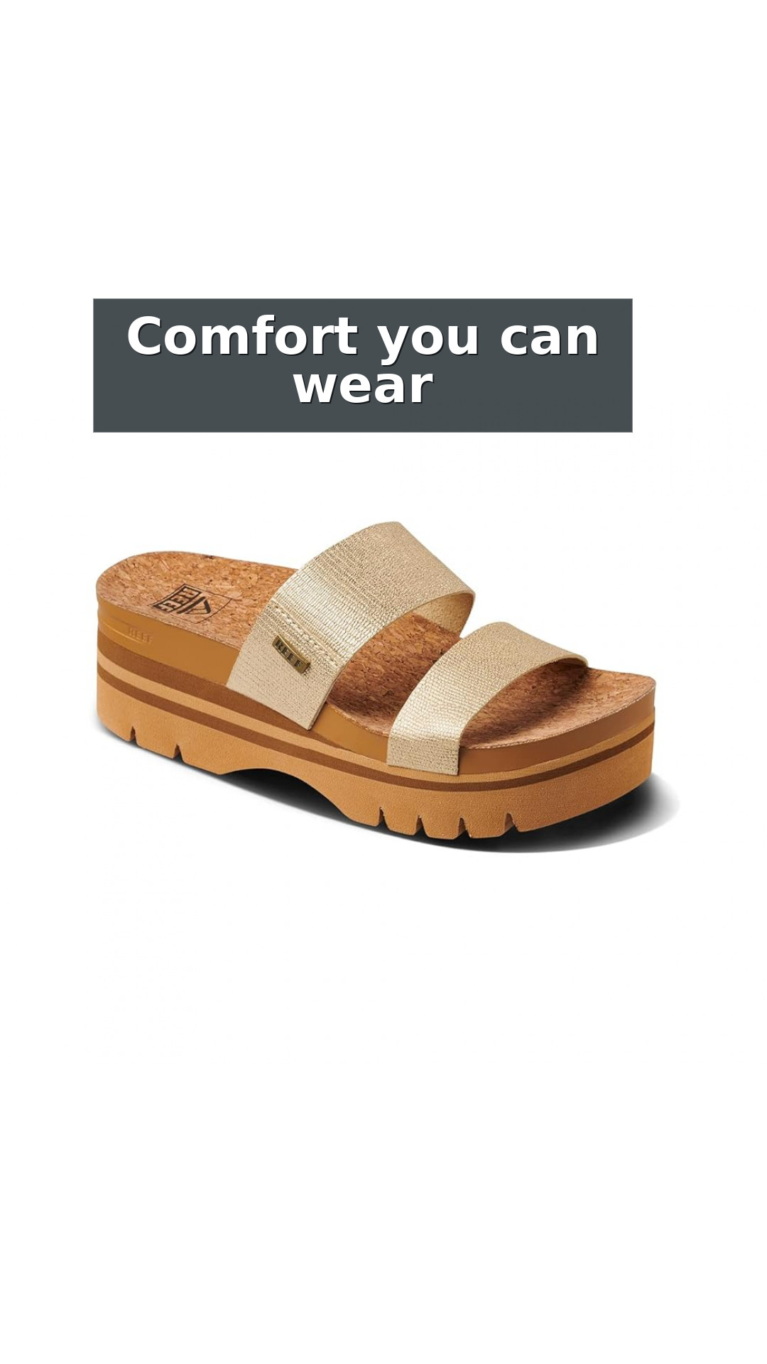 Reef Cushion Vista Hi 2.5 Women's Platform Sandals style detail 11: Comfort you can wear