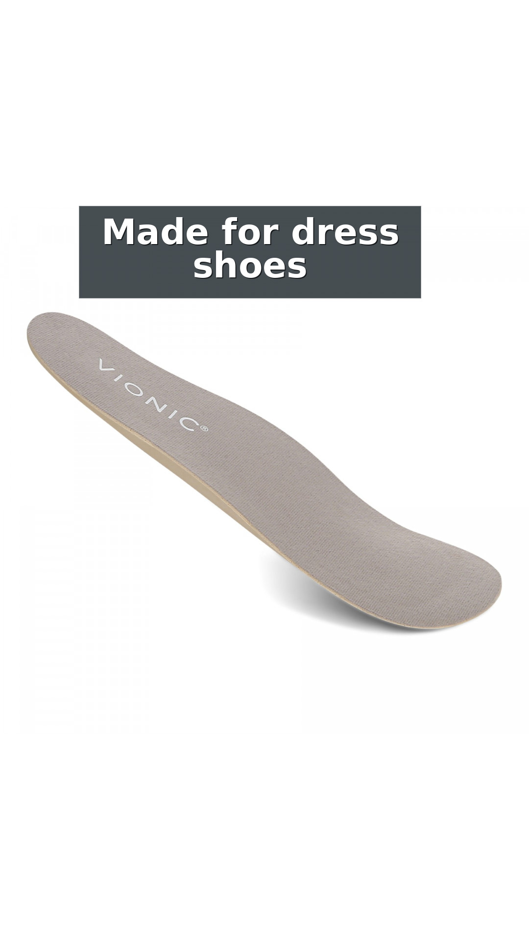 Vionic Slim Fit Orthotic Insoles - Support for Dress Shoes & Heels style detail 2: Made for dress shoes
