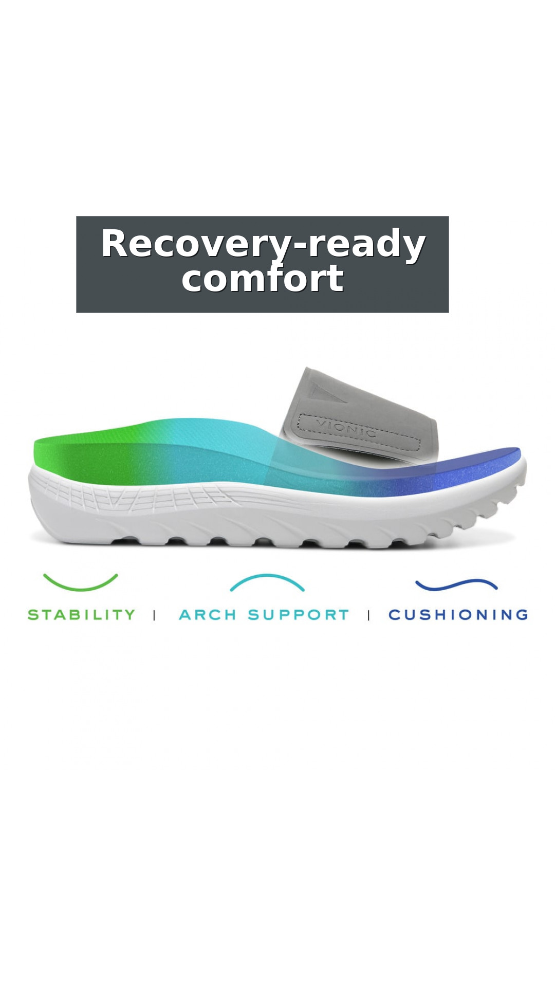 Explore Vionic Rejuvenate Unisex Slide Recovery Sandals style guide