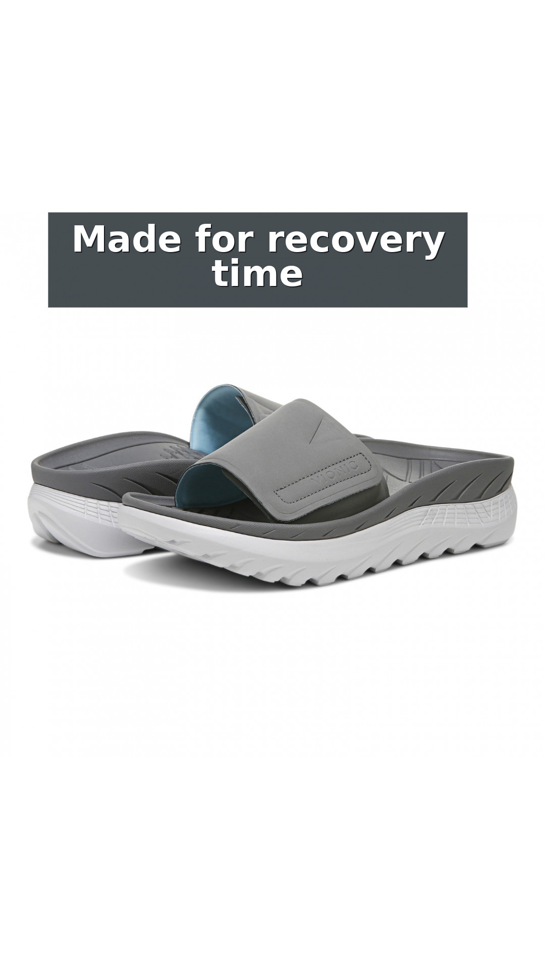 Vionic Rejuvenate Unisex Slide Recovery Sandals style detail 10: Made for recovery time