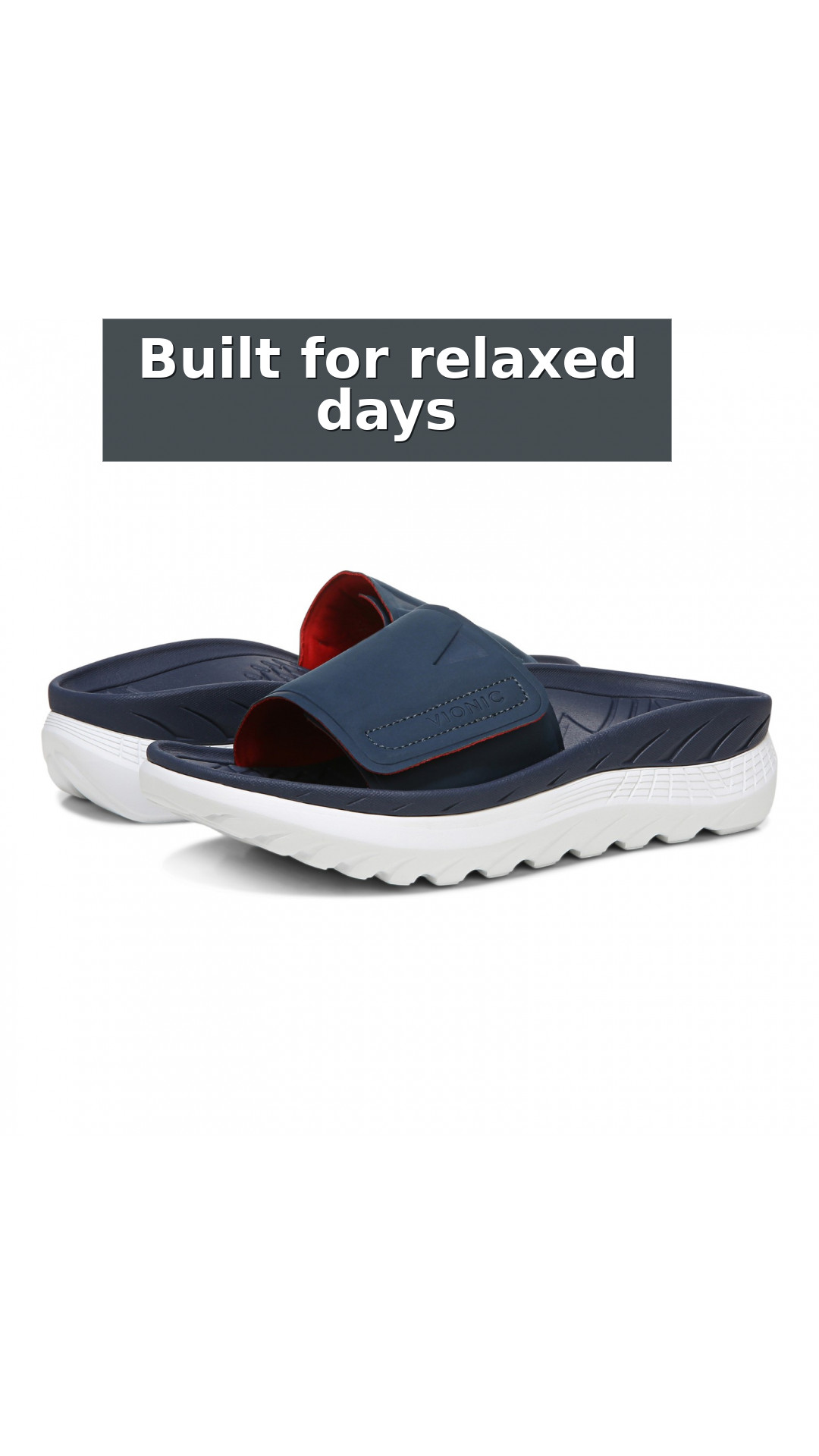 Vionic Rejuvenate Unisex Slide Recovery Sandals style detail 11: Built for relaxed days