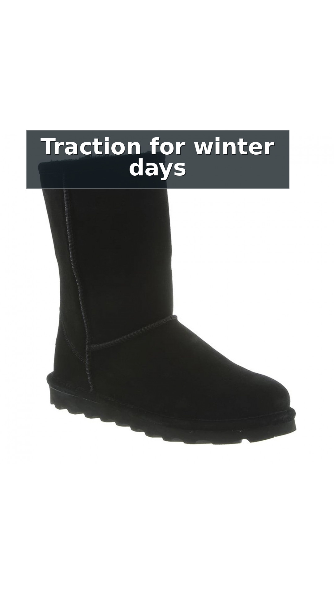 Bearpaw Elle Short - Women's Snow Boot - 1962W style detail 5: Traction for winter days