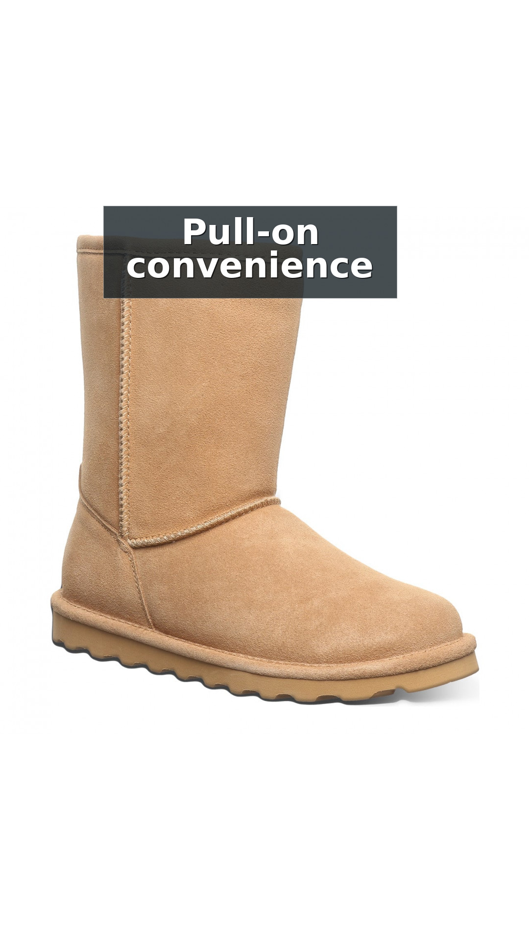Bearpaw Elle Short - Women's Snow Boot - 1962W style detail 6: Pull-on convenience