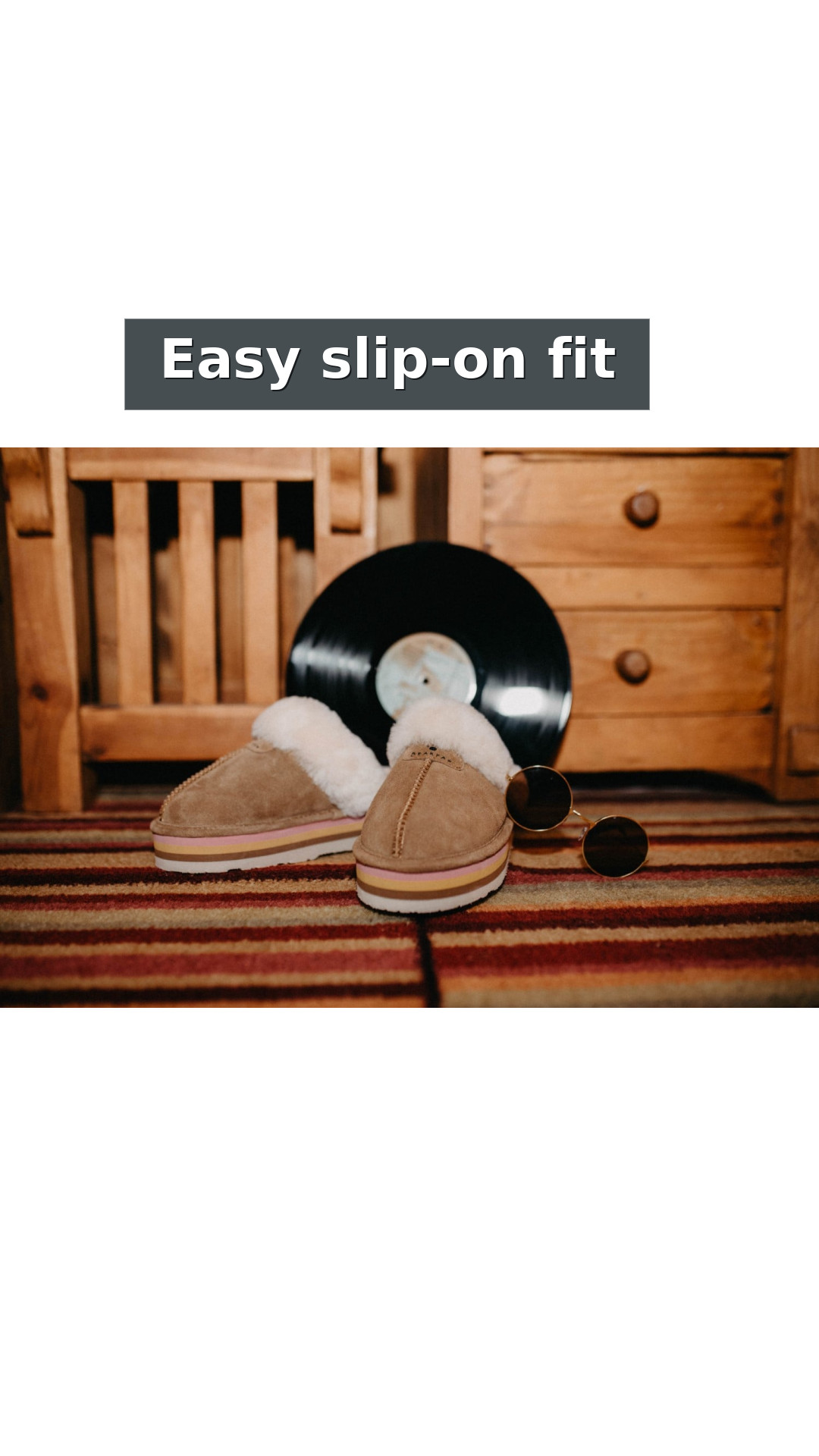 Bearpaw Retro Loki Women's Retro Style Slippers - 2487w style detail 3: Easy slip-on fit
