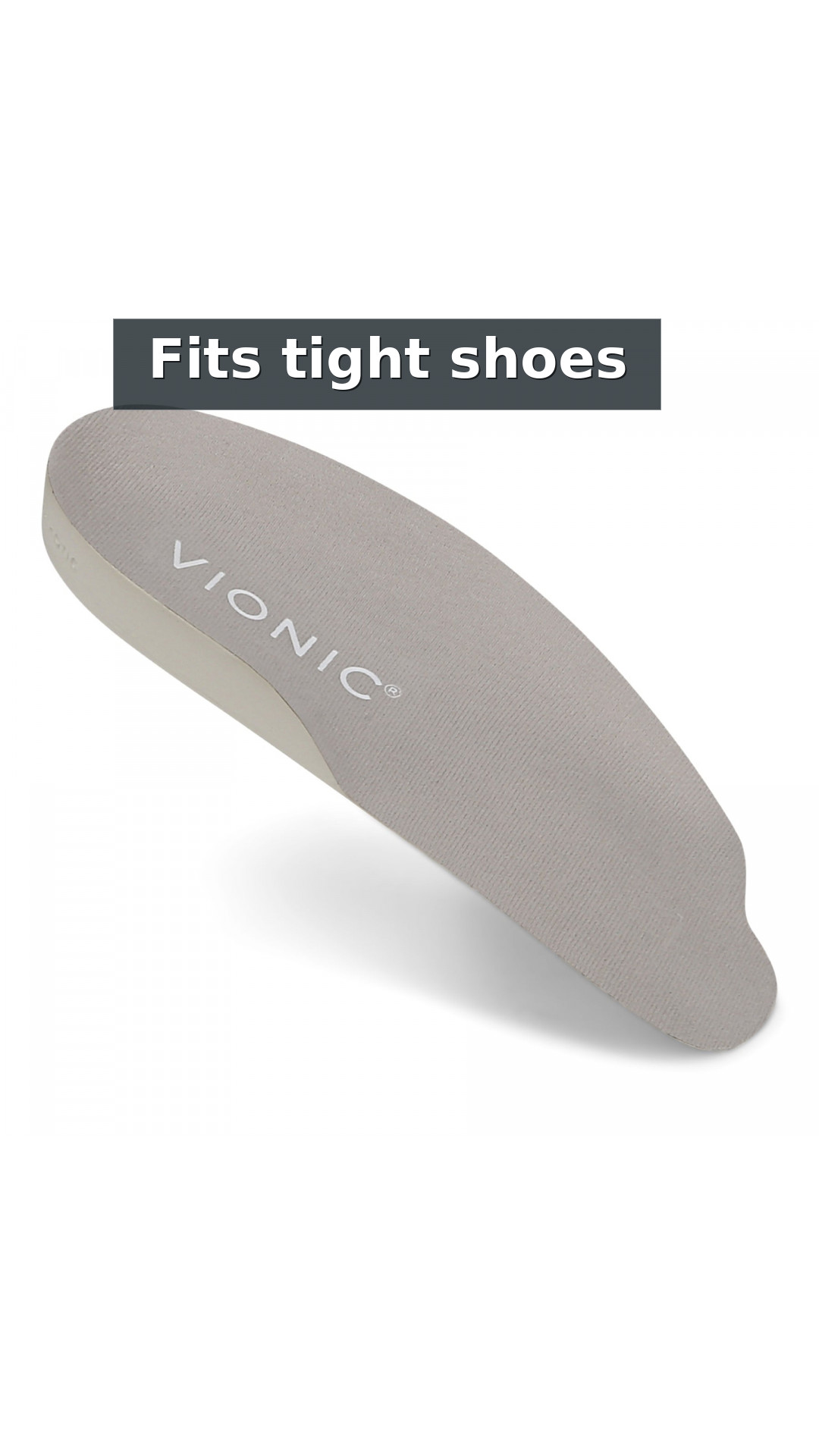 Vionic Relief 3/4 Orthotic Insoles - Compact Comfort for Tight Shoes style detail 2: Fits tight shoes